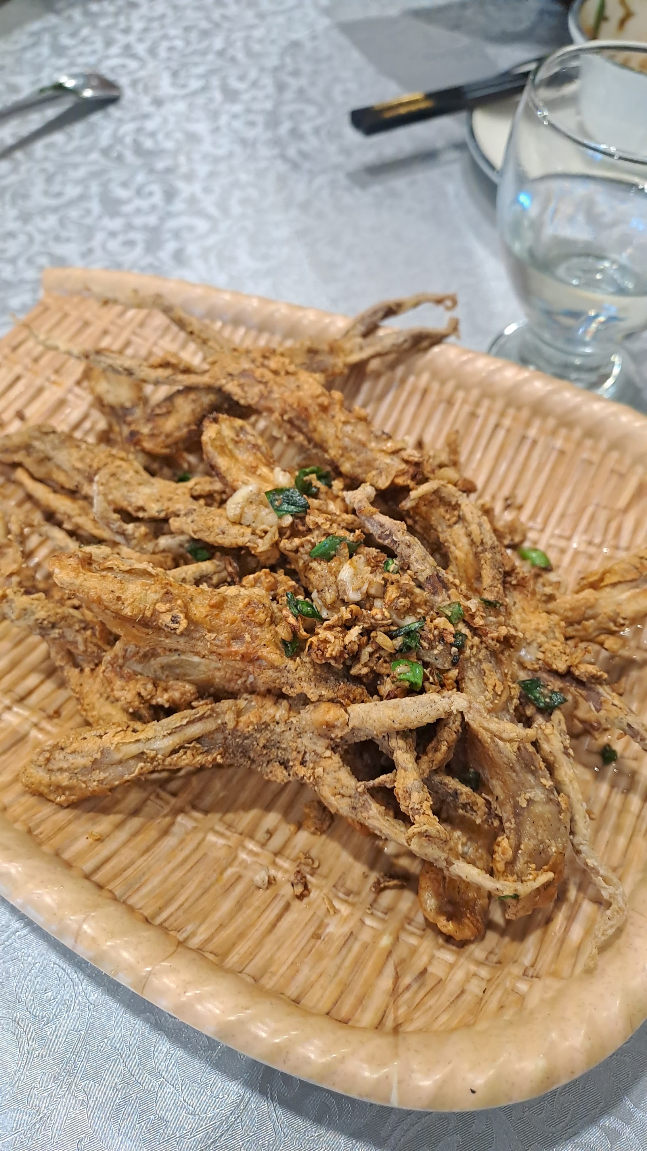 Lengua de pato salada y pimienta