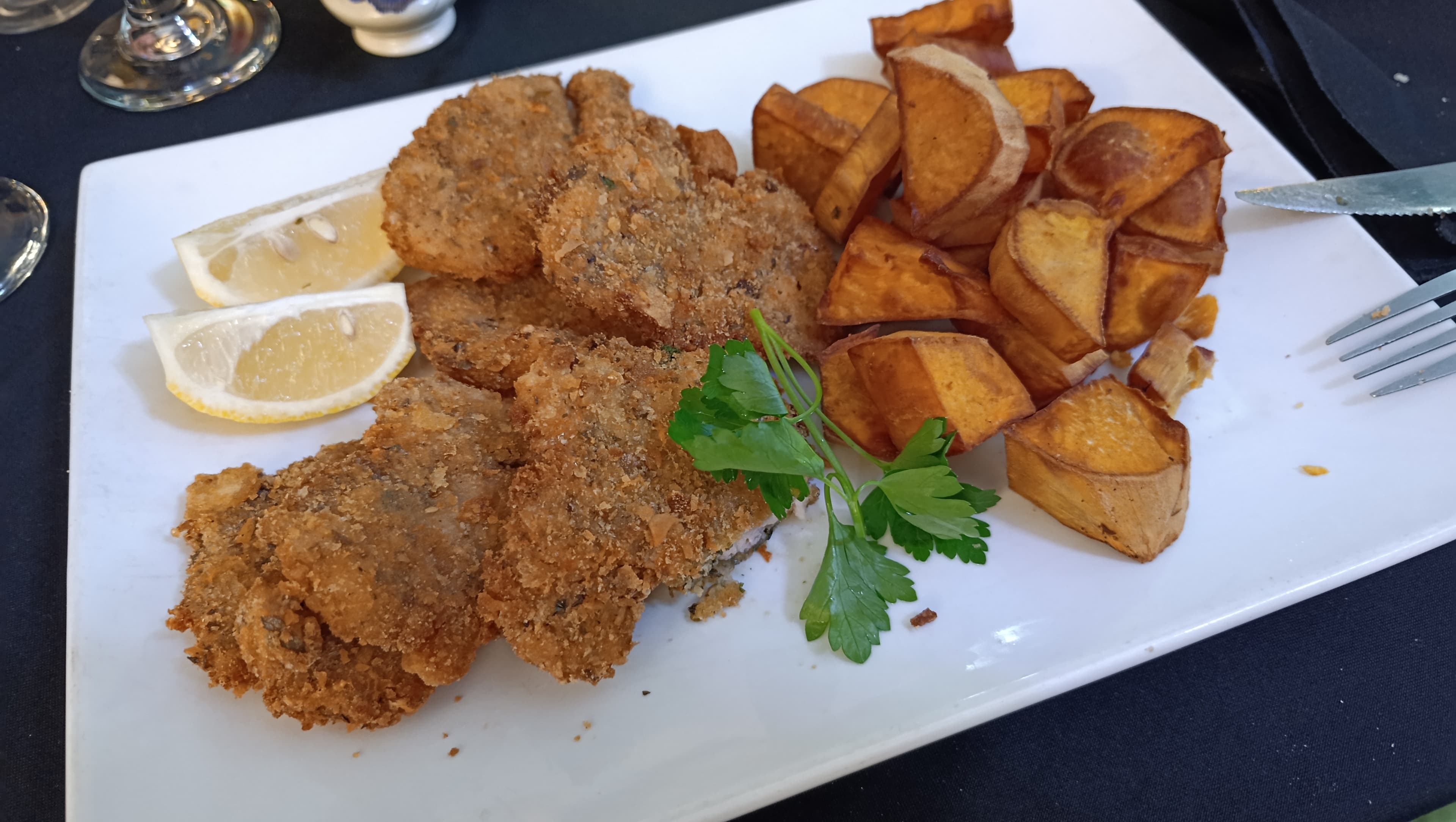 Milanesa de mollejas