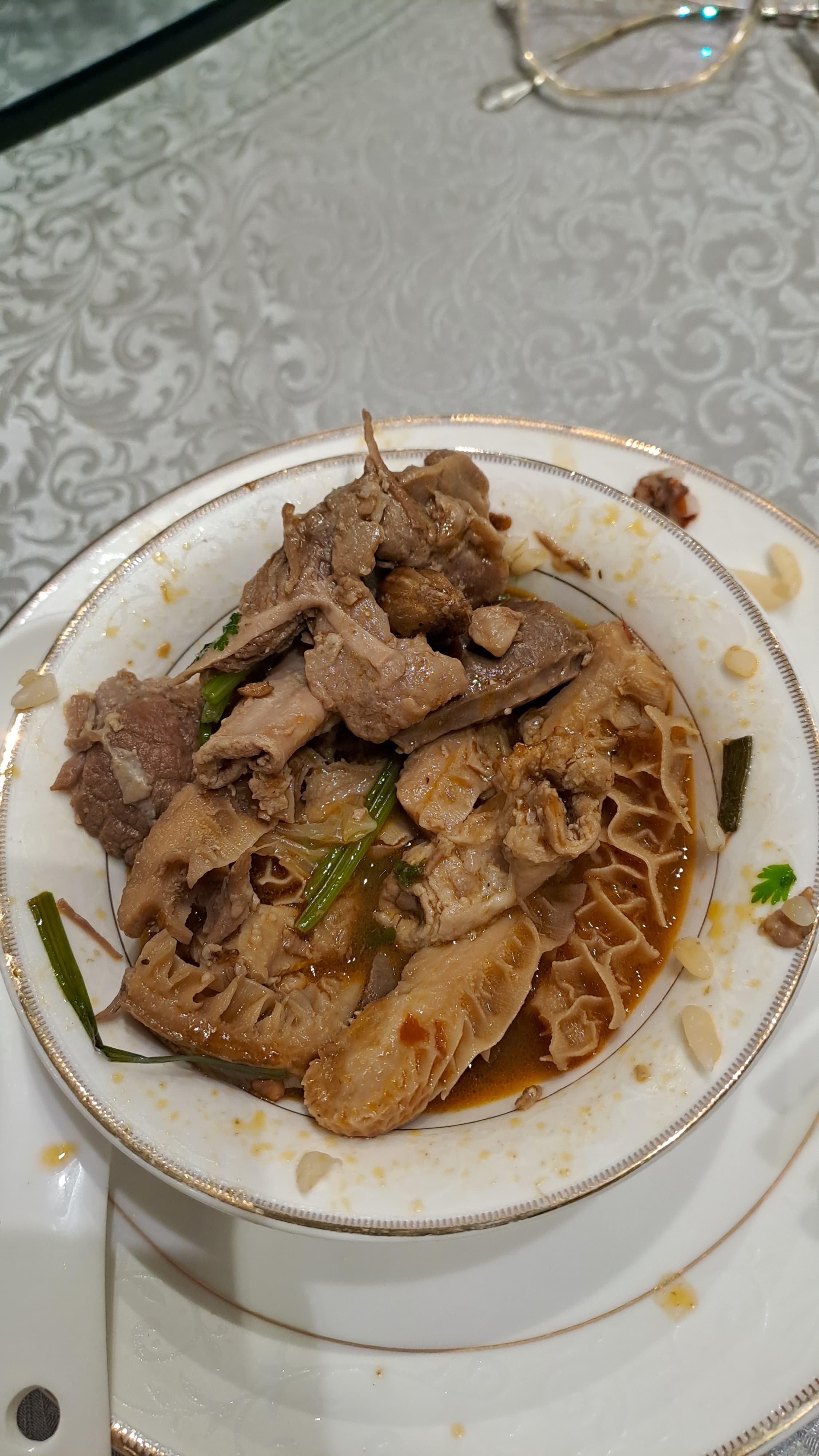 Achuras de carnes estofadas