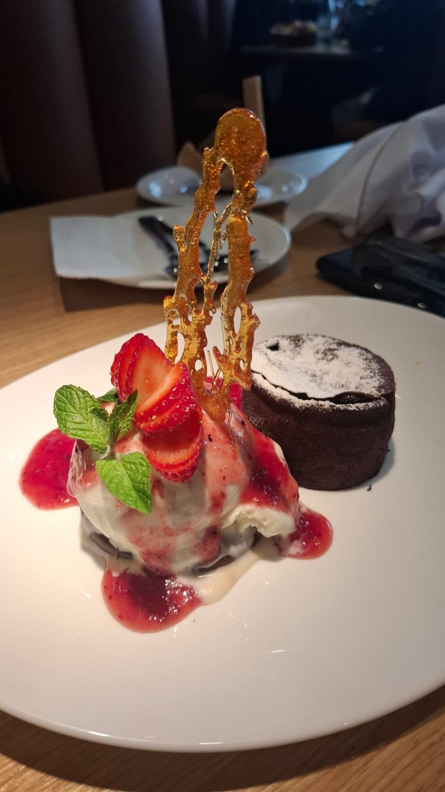Volcan de chocolate